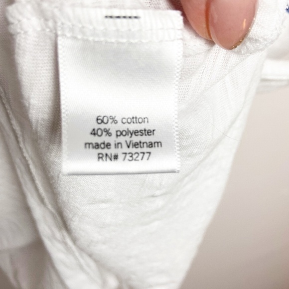 SO | Rainbow Striped Graphic White Tank Top Small - Picture 4 of 5